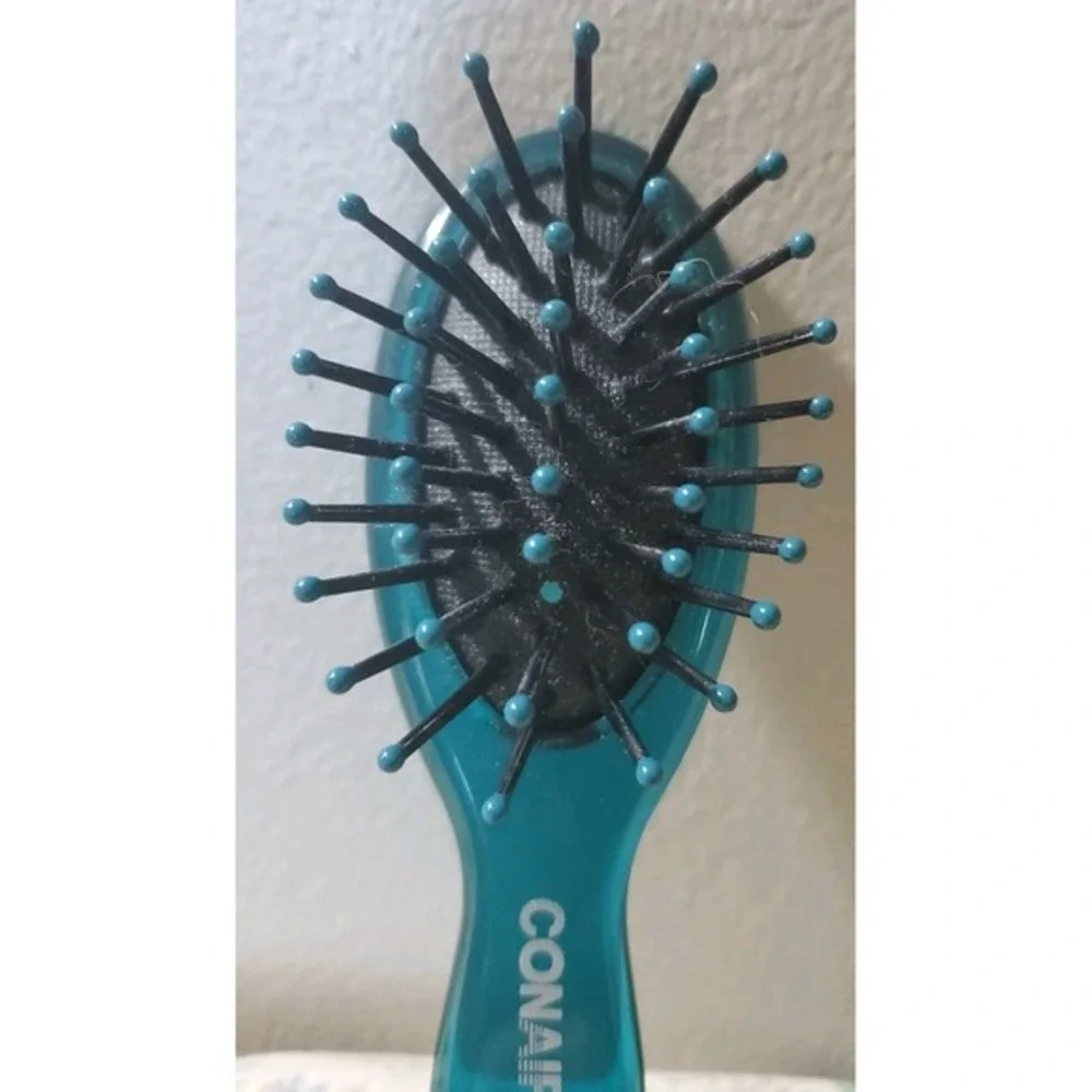 Conair Y2K Small Travel Mini‎ Brush Teal Plastic 4.5